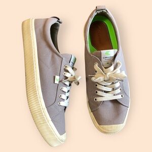 Cariuma OCA Low Cap Tie Canvas Sneakers Mystic Gray Rio Brasil MEN 10.5 / W 12